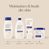 Skin Relief lineup Moisturizes & heals dry skin, cleanse, moisture, Repair + protect, heal + soothe