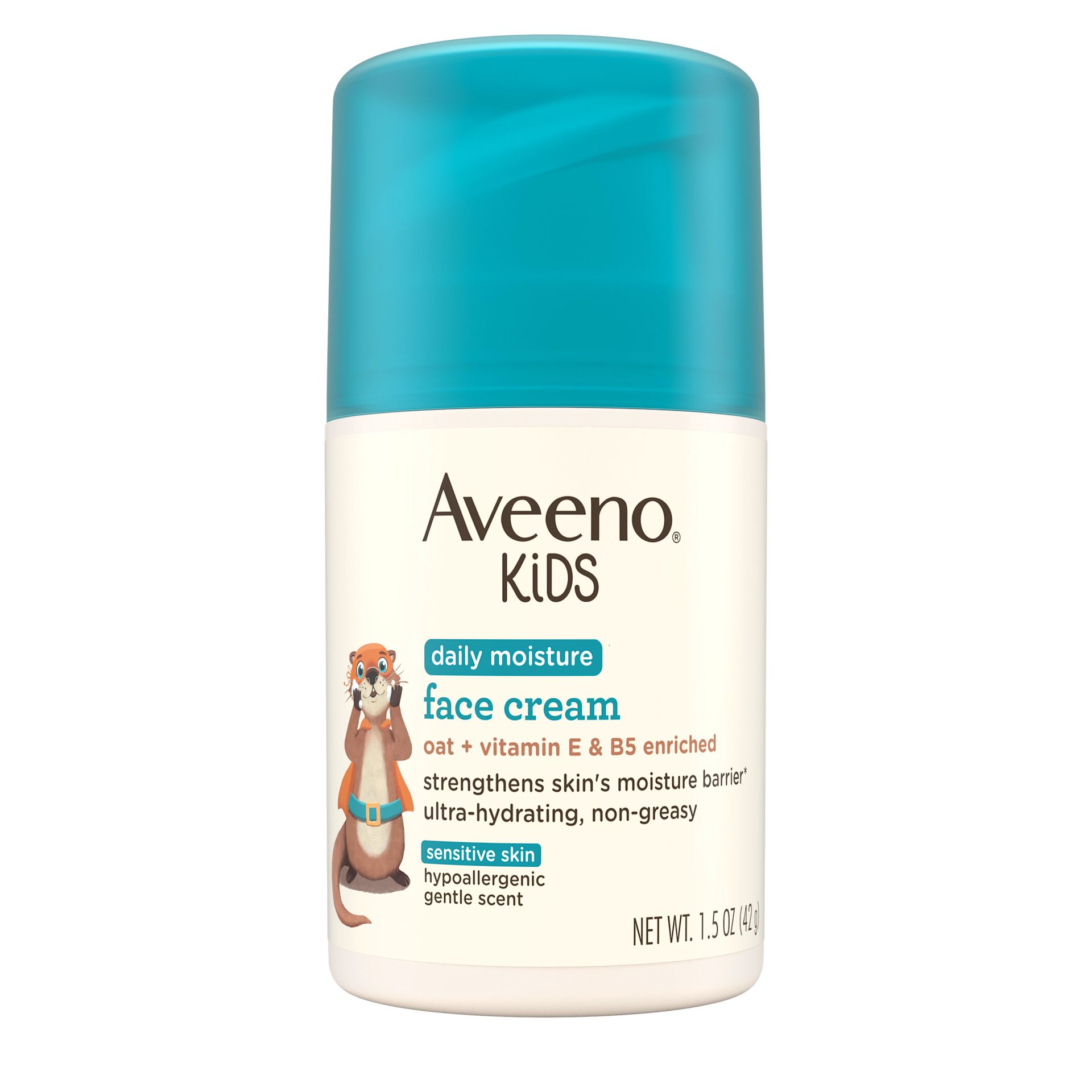 Front pack shot of Aveeno® Kids Daily Moisture Face Cream