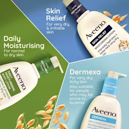 discover Aveeno daily moisturising, skin relief and dermexa