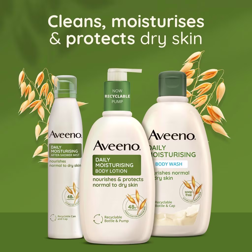 cleanse, moisturise and protect dry skin