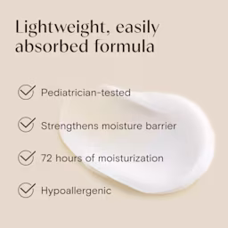 Aveeno® lightweight, easily absorbed formula, pediatrician tested