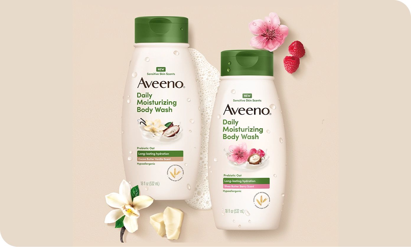 Image featuring Aveeno® Sensitive Skin Scents Daily Moisturizing Body Washes