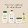 Nourishes and helps lock in Moisture, cleanse, moisture, strengthen & nourish