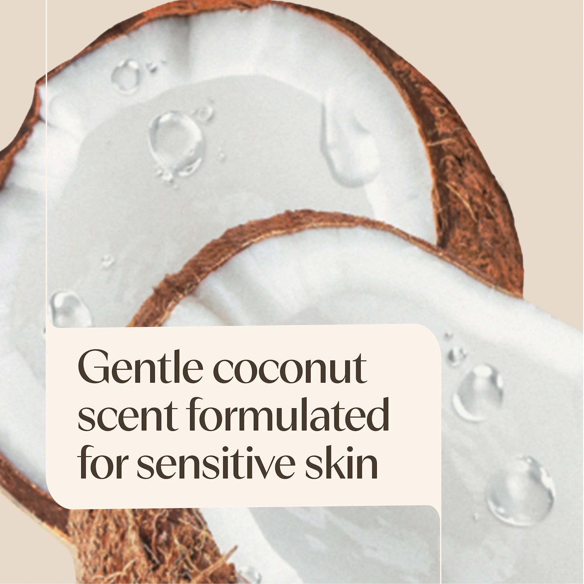 Aveeno® SR Body Wash gentle coconut scent formulated for sensitive skin