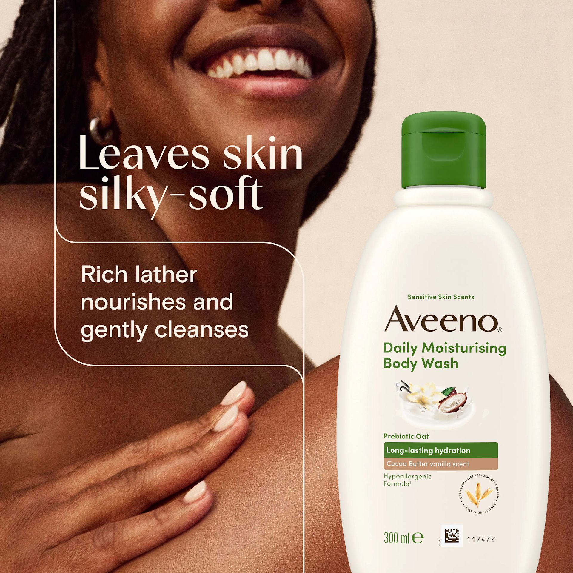 AVE EMEA UK 3574661885018 90856400 DM Comfort Cocoa Wash 300mL SI02 THUMB JPG