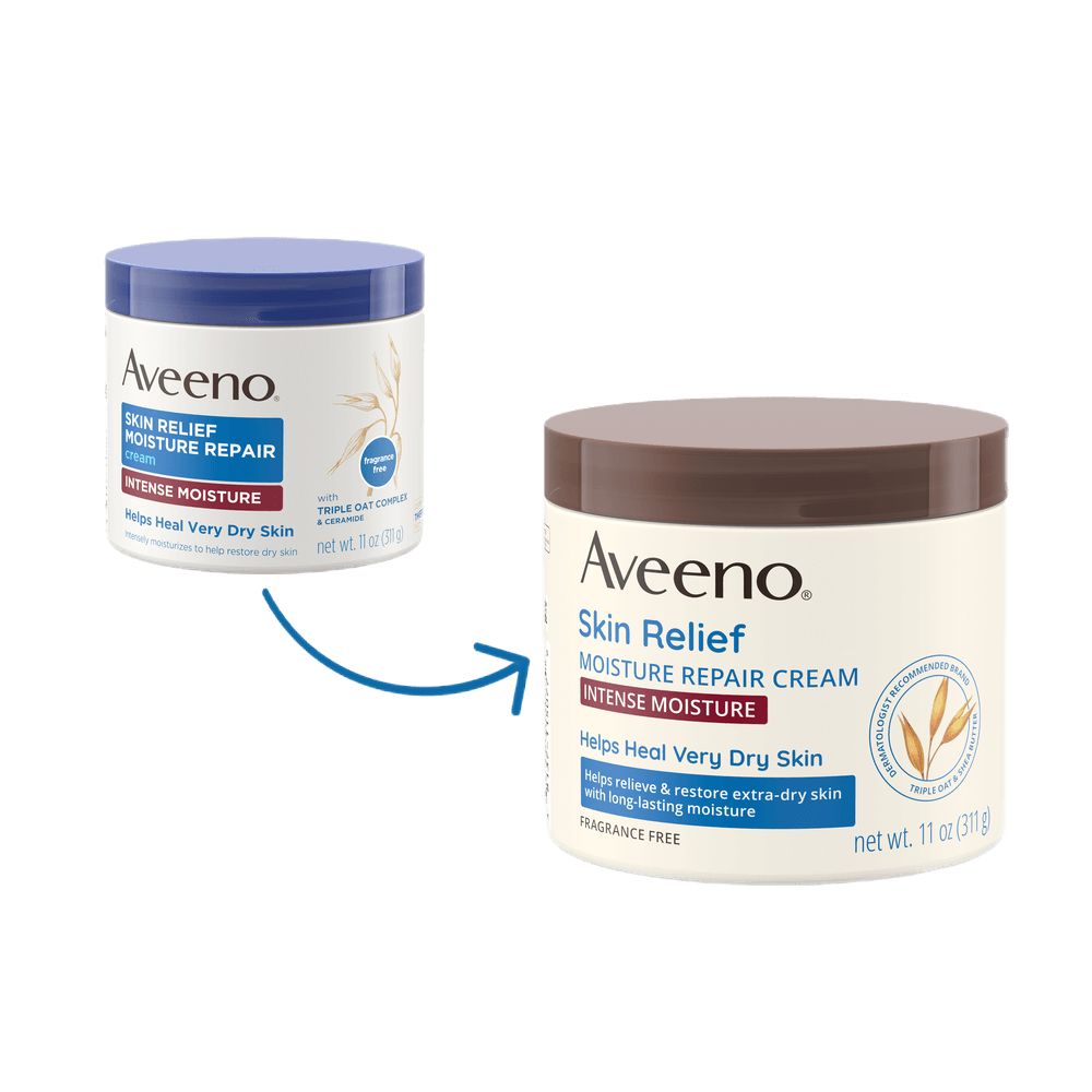 Aveeno Skin Relief Intense Moisture Cream, Extra-Dry Skin Transition