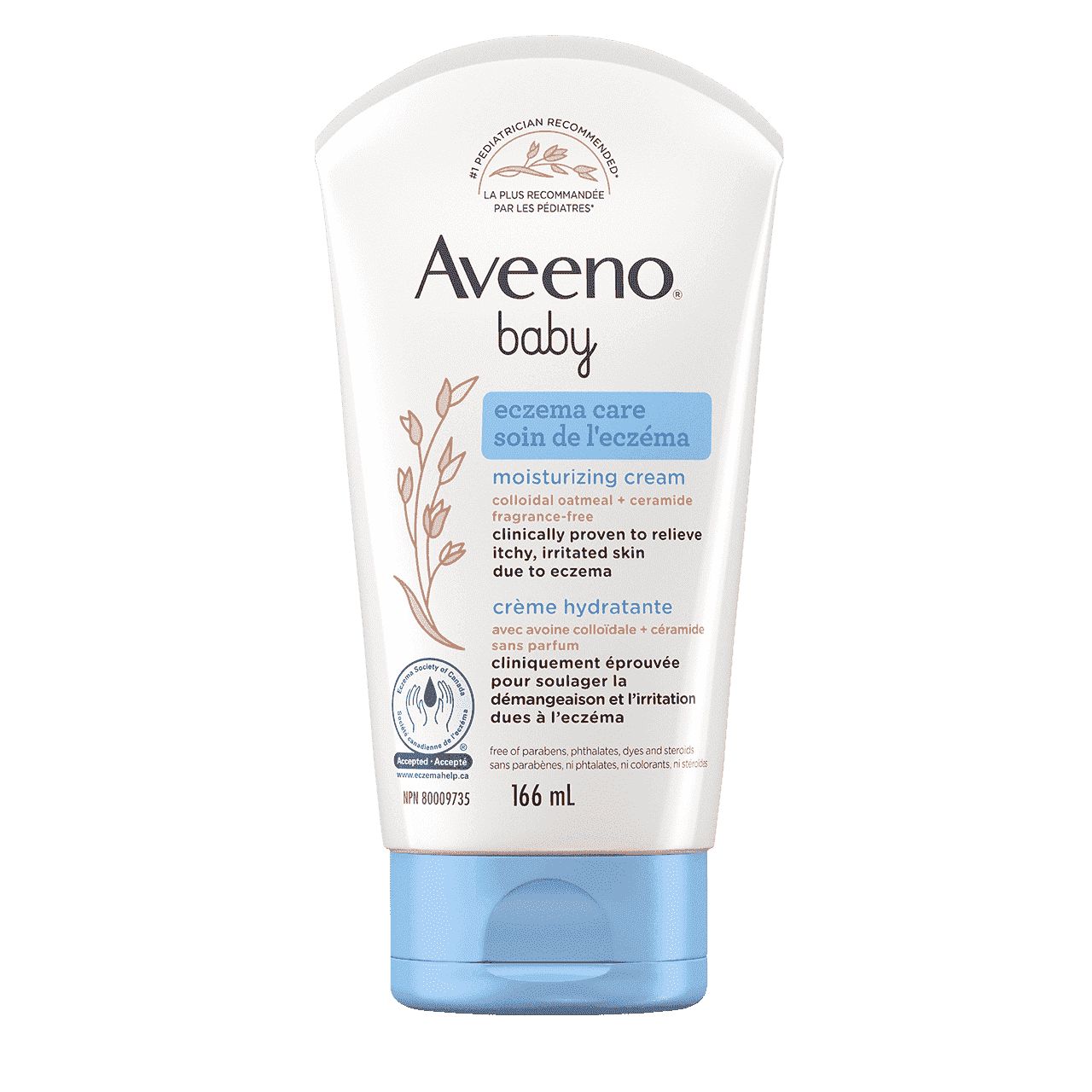 AVEENO® BABY Eczema Care Moisturizing Cream with Colloidal Oatmeal + Ceramide, 166ml tube
