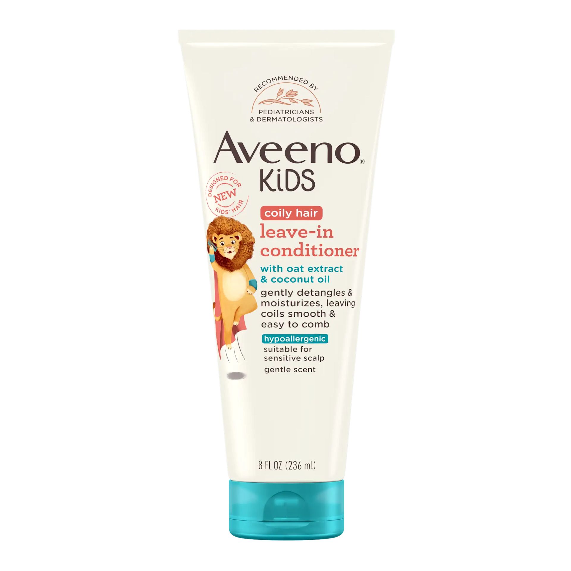 Front pack image of Aveeno® Kids coily hair leave-in conditioner