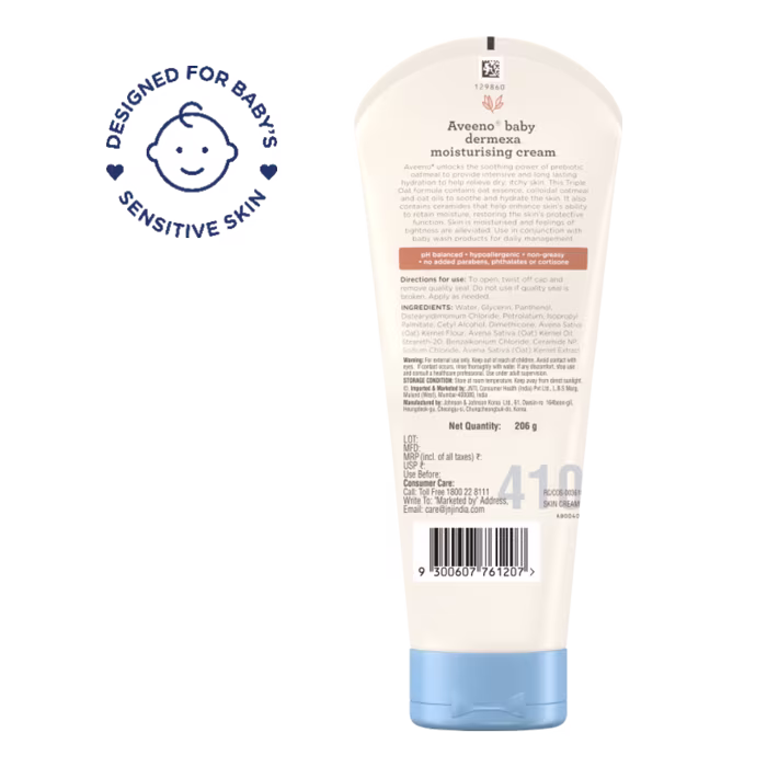 Aveeno Baby Dermexa Moisturizing Cream - Image 2 - Aveeno - en-IN