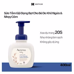 Aveeno Baby Soothing Relief 2-in-1 Foaming Wash & Shampoo