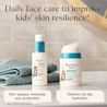 Aveeno® Daily Face Care to improve kids' skin resilience. When used with face cream.