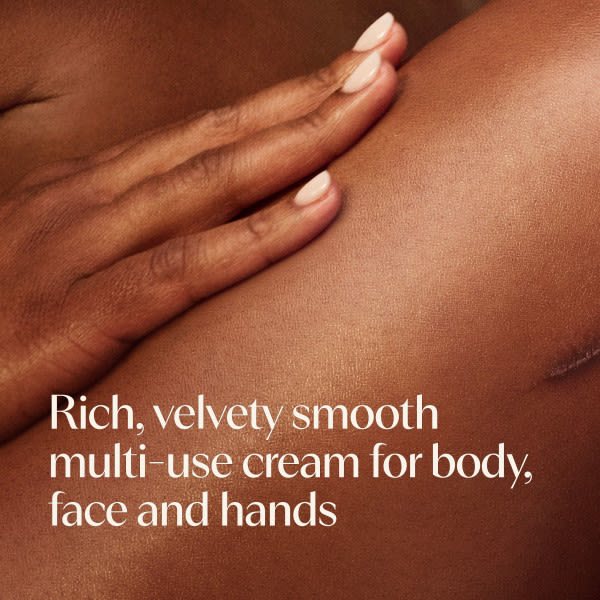 Rich, velvety smooth multi-use cream for body, face and hands