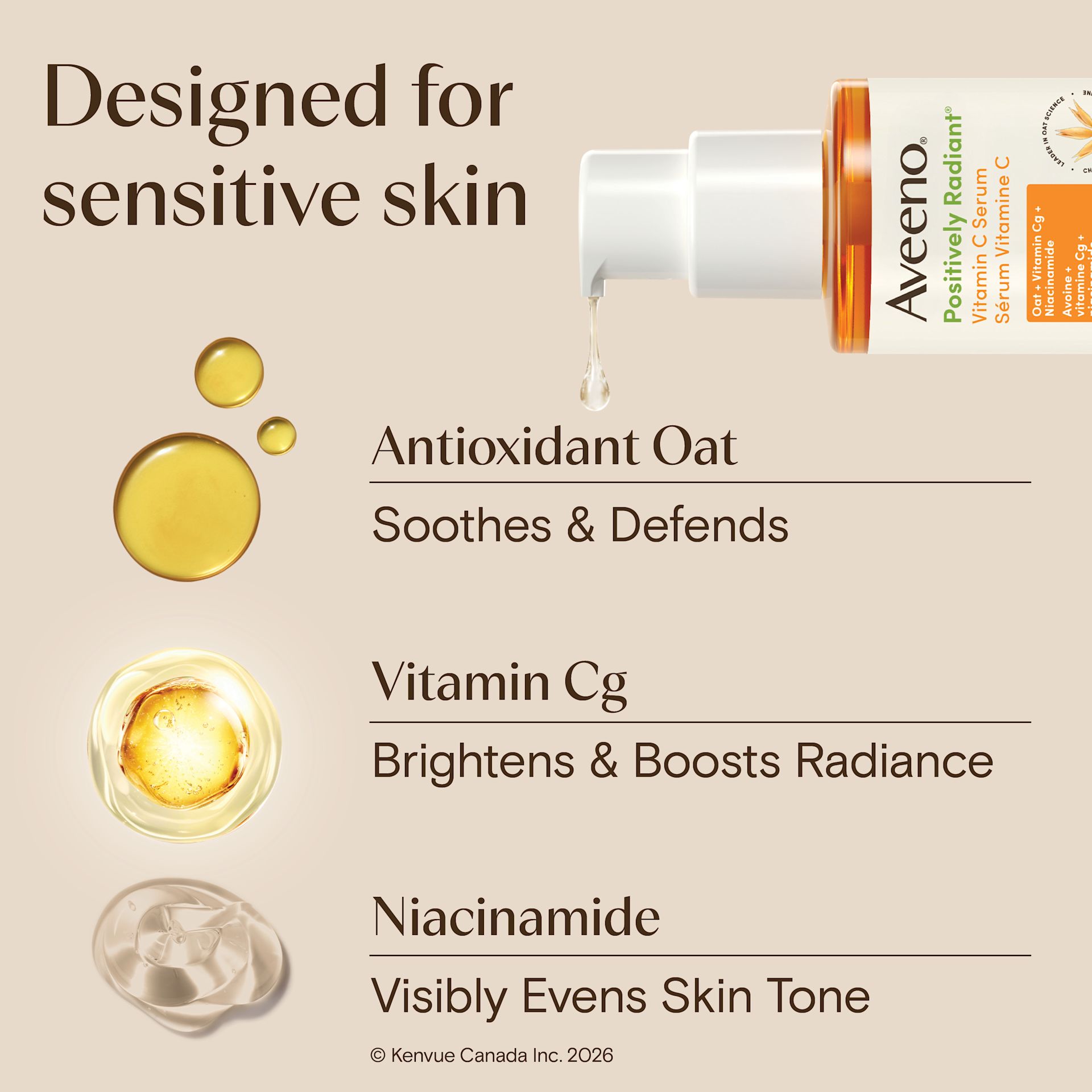 AVEENO® Positively Radiant® Vitamin C Serum
