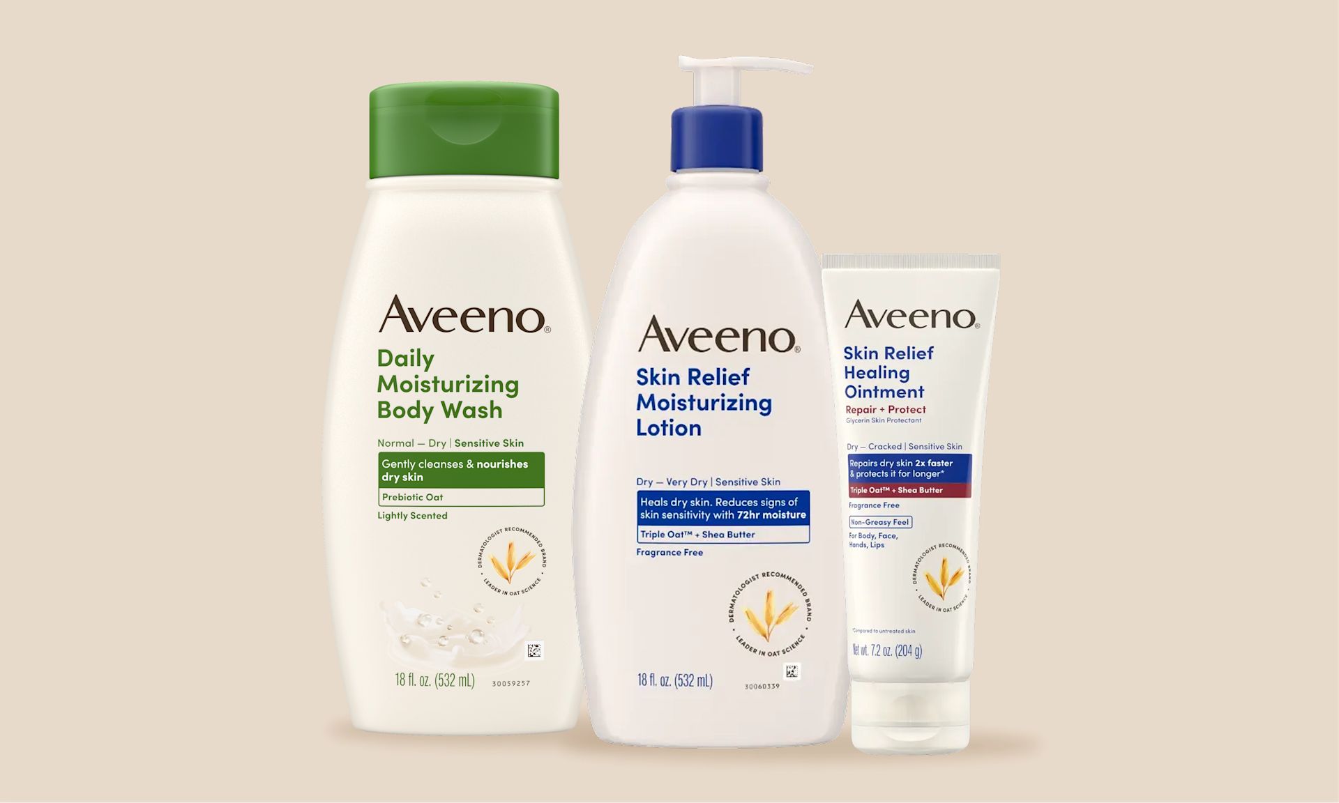 Aveeno® Shop by concern - Image card for Dry Skin product line