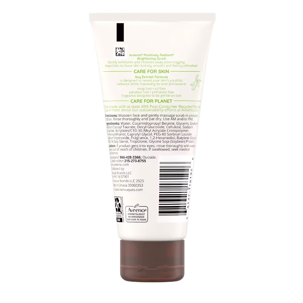 Back pack shot of Positively Radiant® Brightening & Exfoliating Scrub 2oz