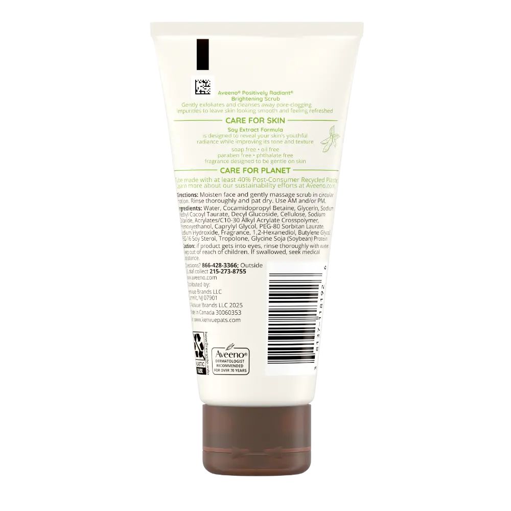 Back pack shot of Positively Radiant® Brightening & Exfoliating Scrub 2oz