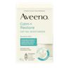 English side of packaging for AVEENO® Calm + Restore Oat Gel Moisturizer 