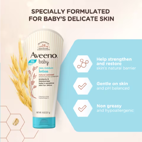 Aveeno Baby Daily Moisture Lotion - Image 5 - Aveeno - en-IN
