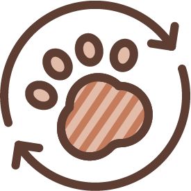 Animal paw icon symbolizing animal welfare