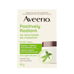 Package of AVEENO® Positively Radiant® Gel Moisturizer, 48g