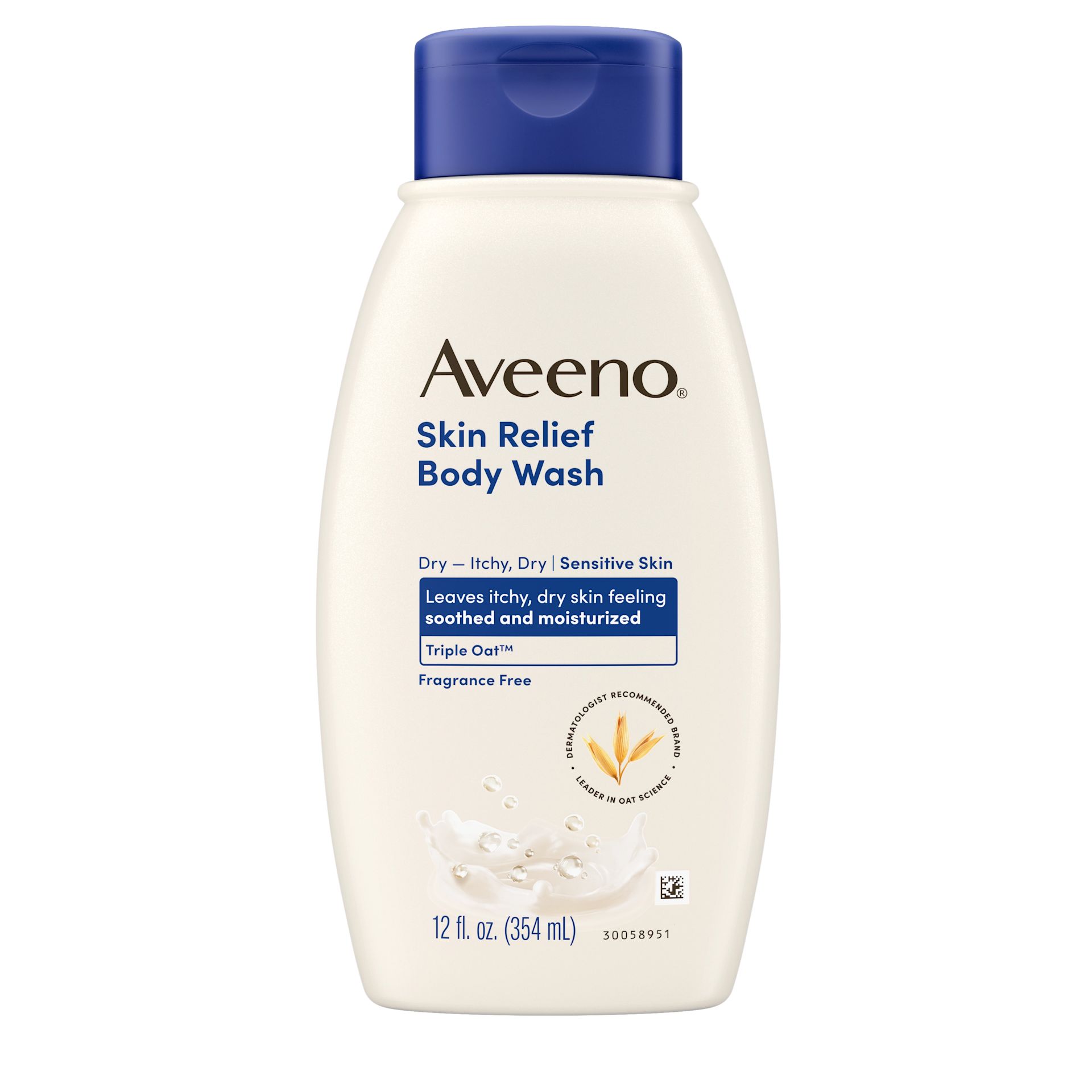 Front Pack shot of Skin Relief Fragrance-Free Body Wash for Sensitive 12oz