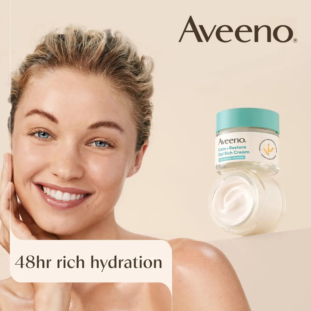 AVEENO® FACE CALM + RESTORE® OAT RICH CREAM - 3