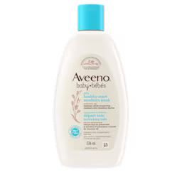 AVE NA CA 62600647986 100064798 DailyHealthyStartNewbornWash 236ml 00000 Front shot of AVEENO® Baby Daily Healthy Start Newborn Wash, 236 mL
