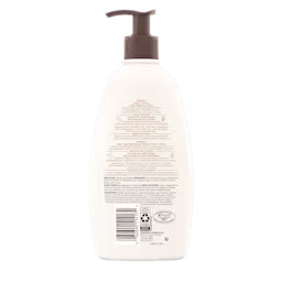 Arrière du flacon de 532 ml de la lotion régénératrice quotidienne AVEENO® Teint + Texture