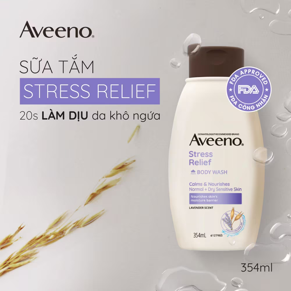 Stress Relief Oat Body Wash, Lavender Scent -02 Stress Relief Oat Body Wash, Lavender Scent