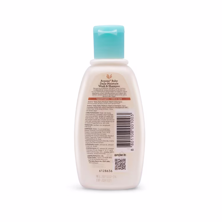 AVEENO® Baby Daily Moisture Wash & Shampoo 100mL - Image 2 - Aveeno - id-ID