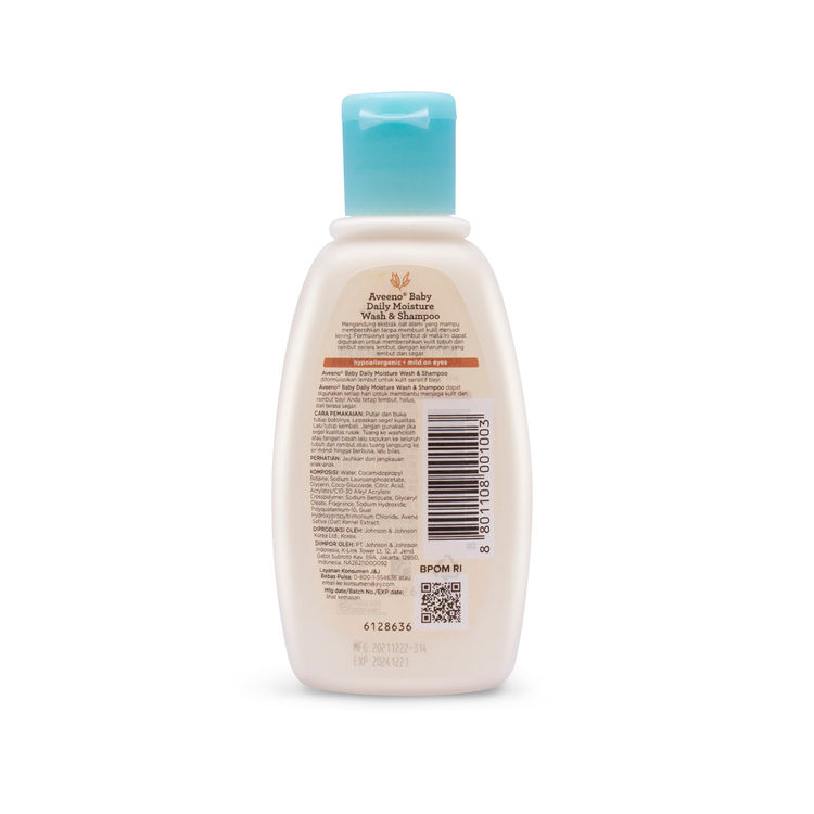 AVEENO® Baby Daily Moisture Wash & Shampoo 100mL - Image 2 - Aveeno - id-ID