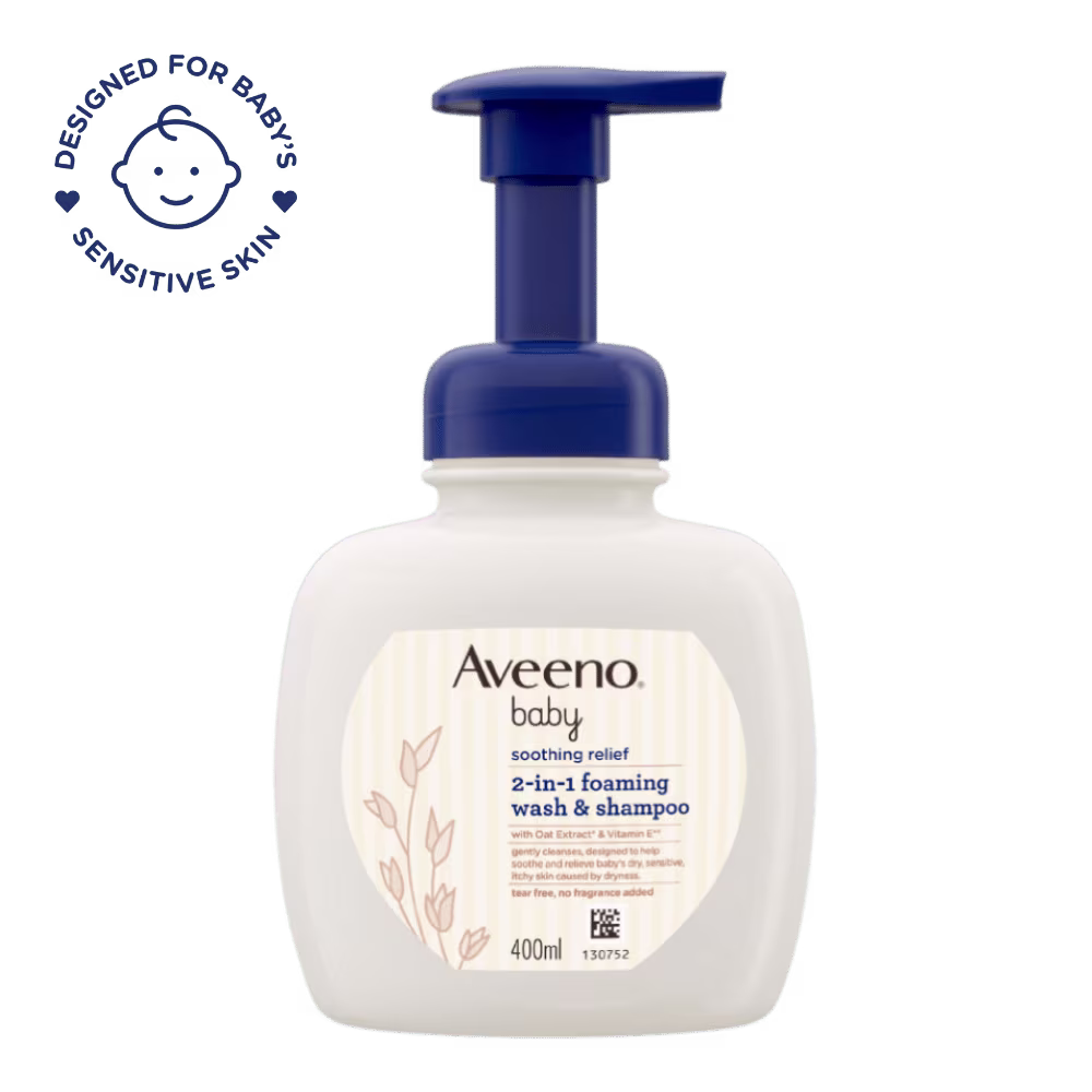 AVEENO® Baby Soothing Relief 2-in-1 Foaming Wash & Shampoo - Image 2 - Aveeno - en-MY