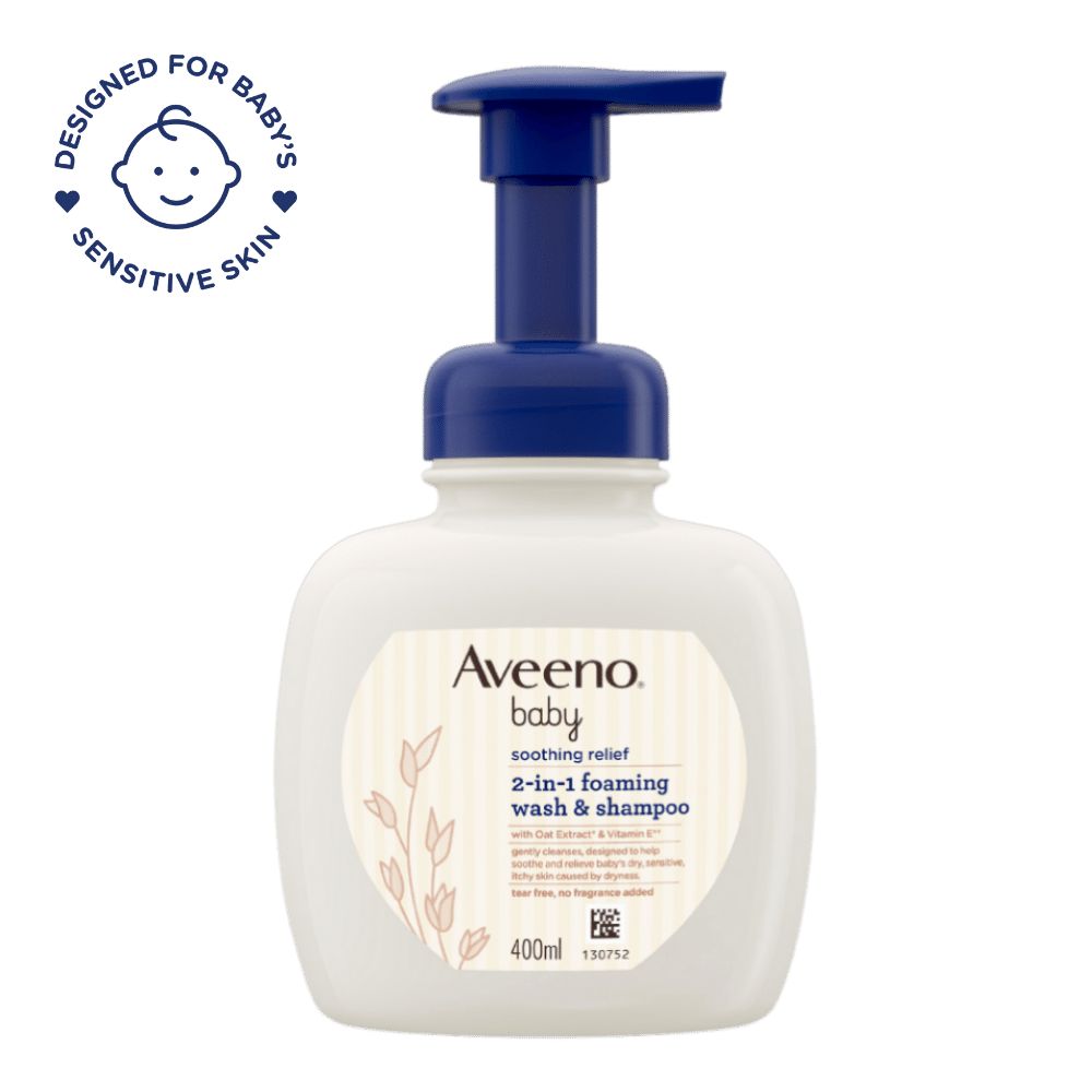 AVEENO® Baby Soothing Relief 2-in-1 Foaming Wash & Shampoo - Image 2 - Aveeno - en-MY