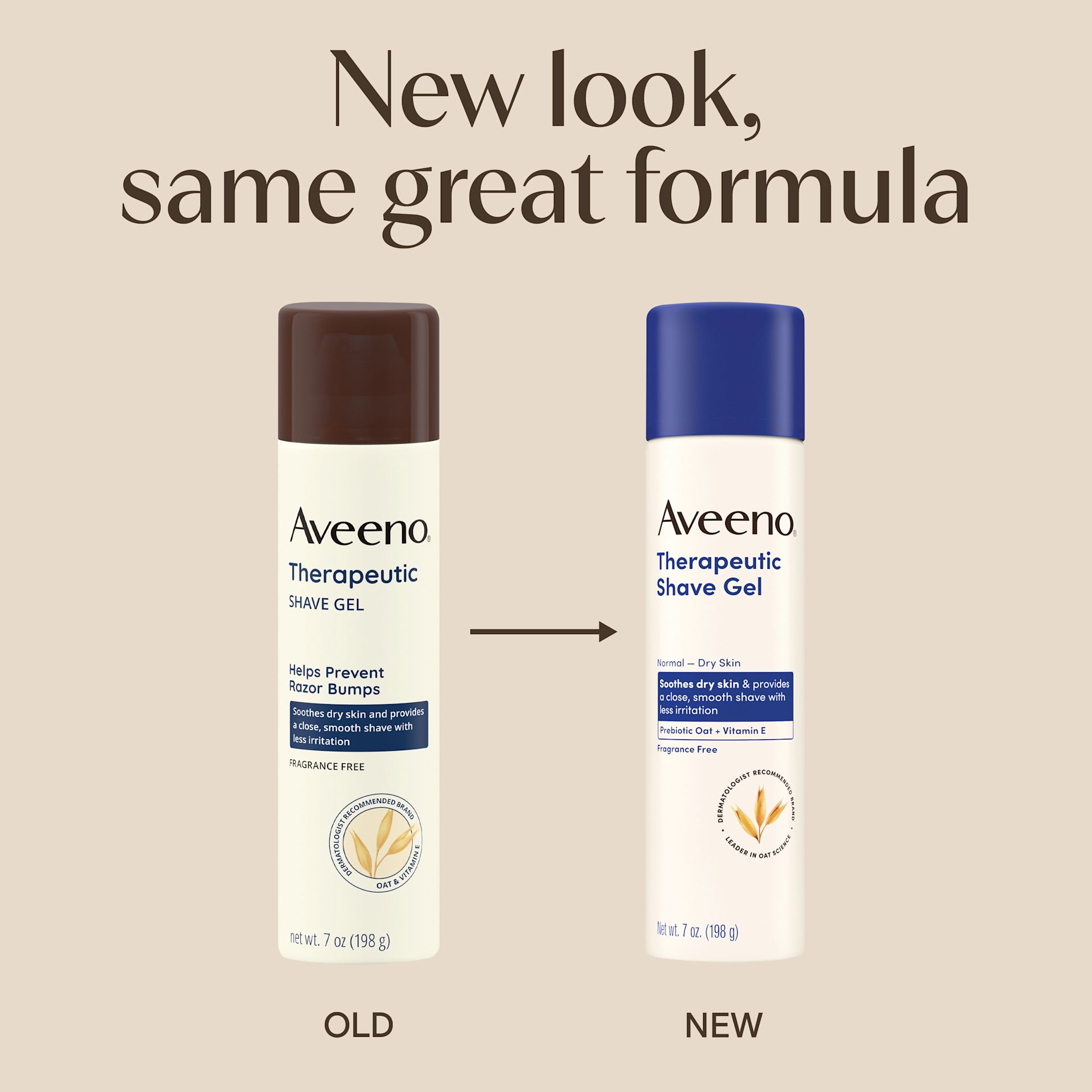 Aveeno® Therapeutic Shave Gel - New Look, same great formula