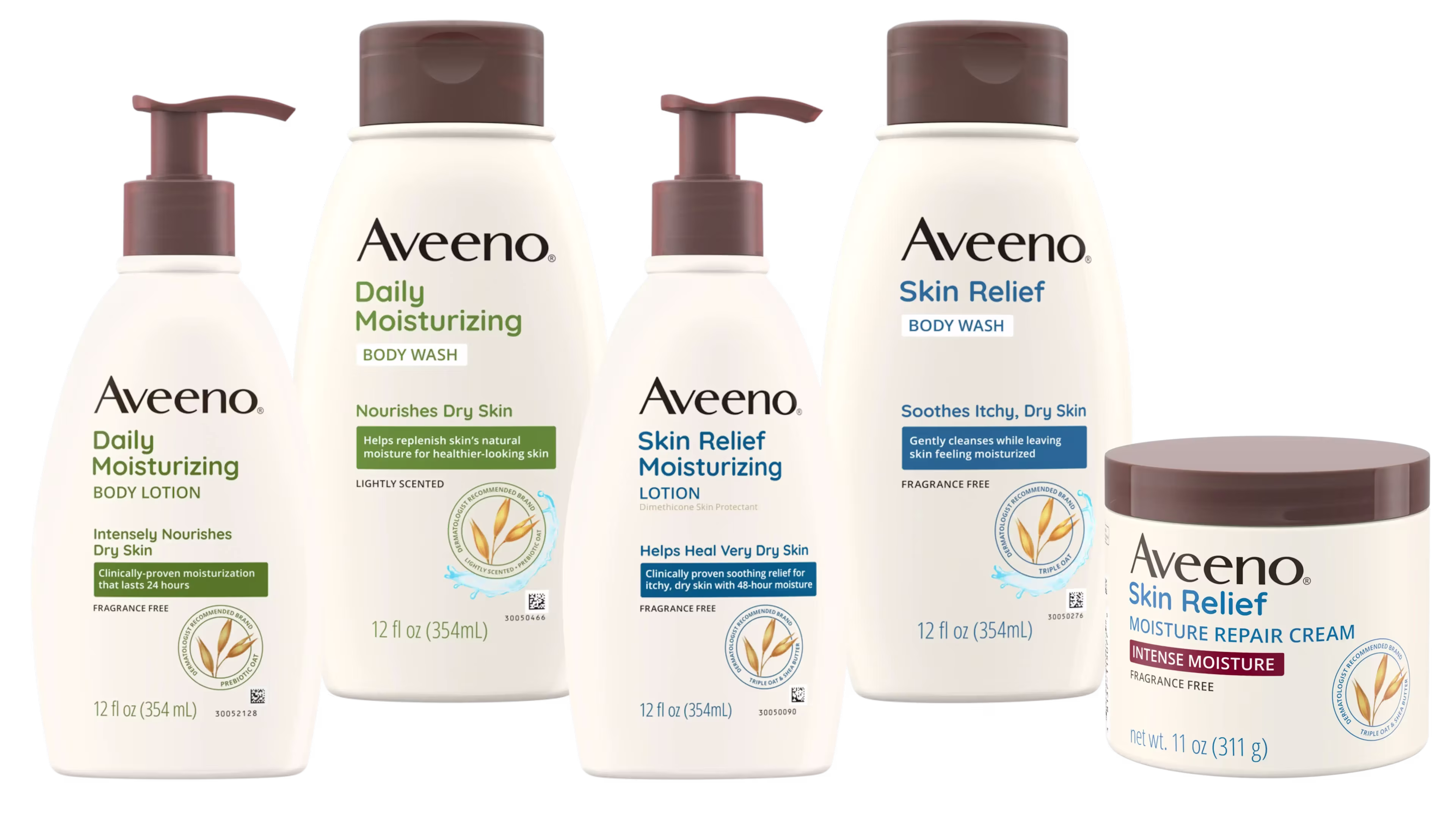 Aveeno® Daily Moisturizing Lotion and Body Wash with Skin Relief Lotion, Body Wash, Moisture Cream