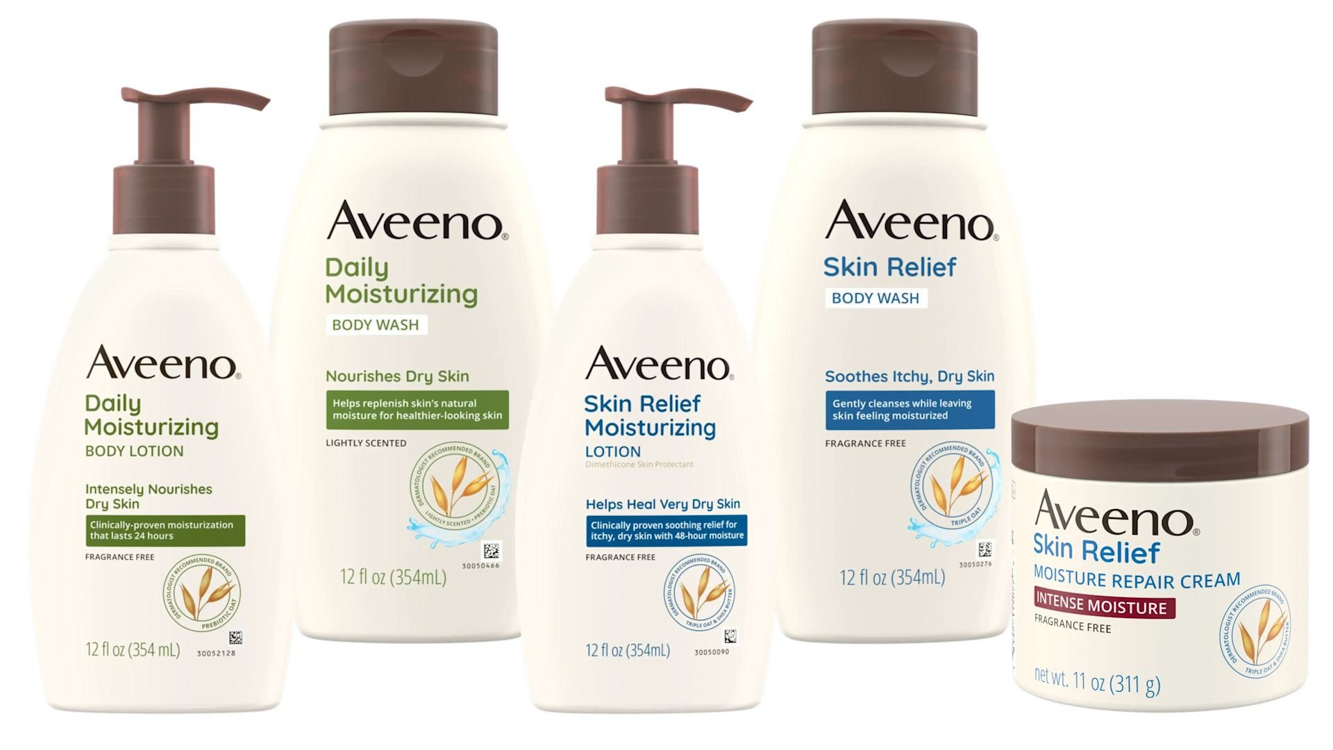 Aveeno® Daily Moisturizing Lotion and Body Wash with Skin Relief Lotion, Body Wash, Moisture Cream