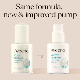 Aveeno Calm + Restore Triple Oat Serum - new pump design, same formula