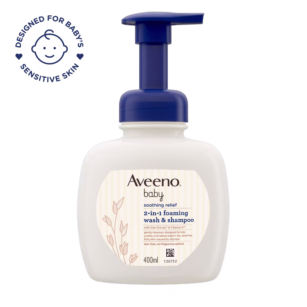 Aveeno Baby Soothing Relief 2-in-1 Foaming Wash & Shampoo