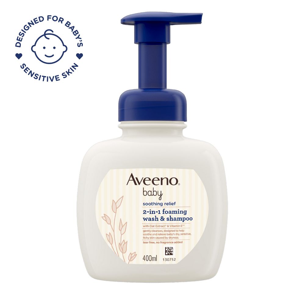 Aveeno Baby Soothing Relief 2-in-1 Foaming Wash & Shampoo