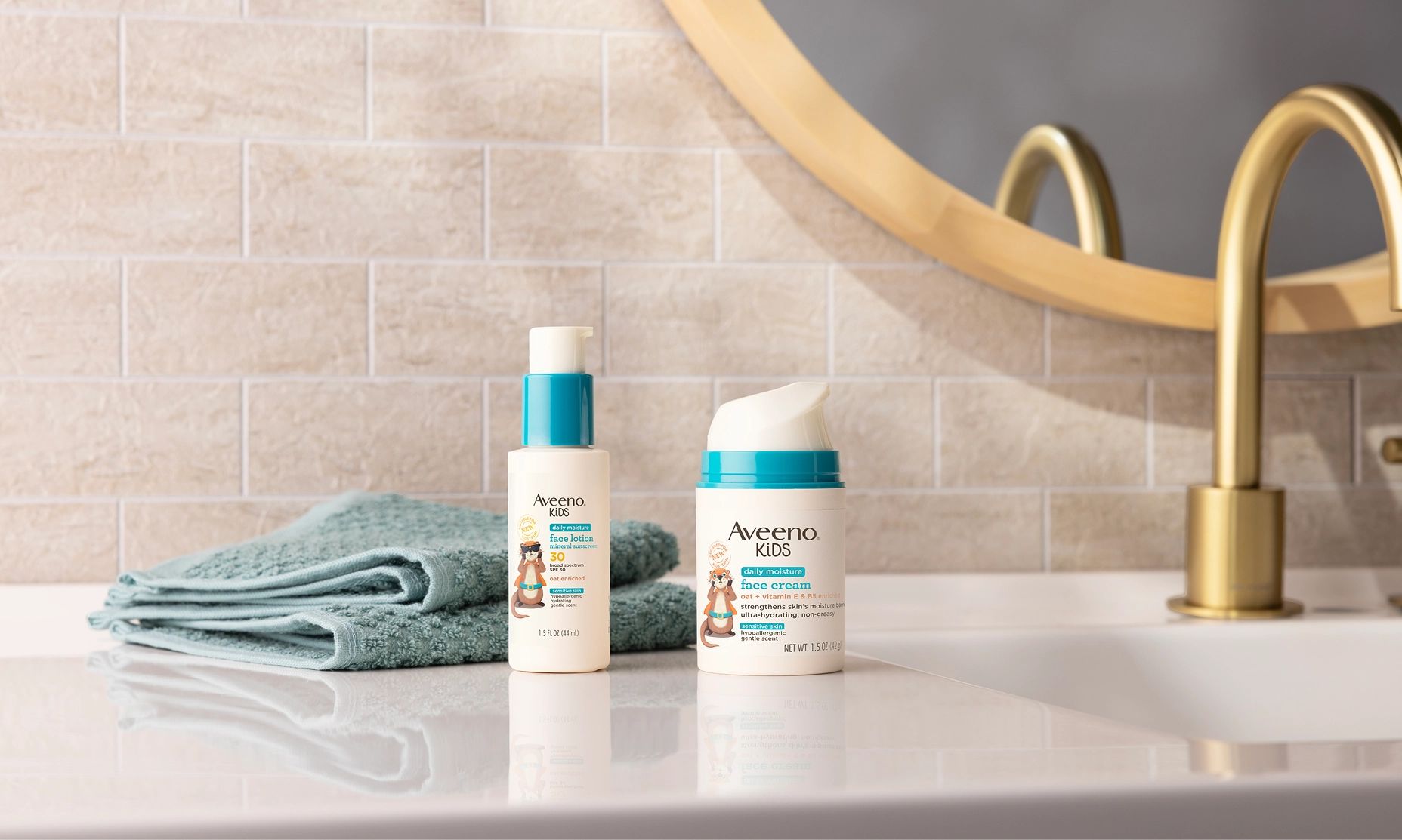 New Gentle Face Care for Babies & Kids, featuring the 2 new products lineup