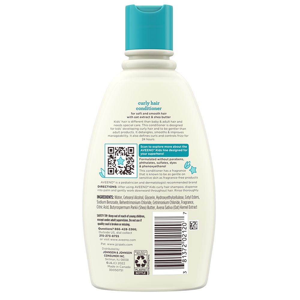 Kids Curly Hair Conditioner - Image 2 - Aveeno - en-US