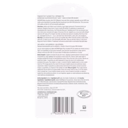 A packet of AVEENO® Baby Sensitive Skin Mineral sunscreen stick SPF 50, 13g, back label