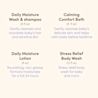 Image with some text mentioning Aveeno® bath time solutions products information