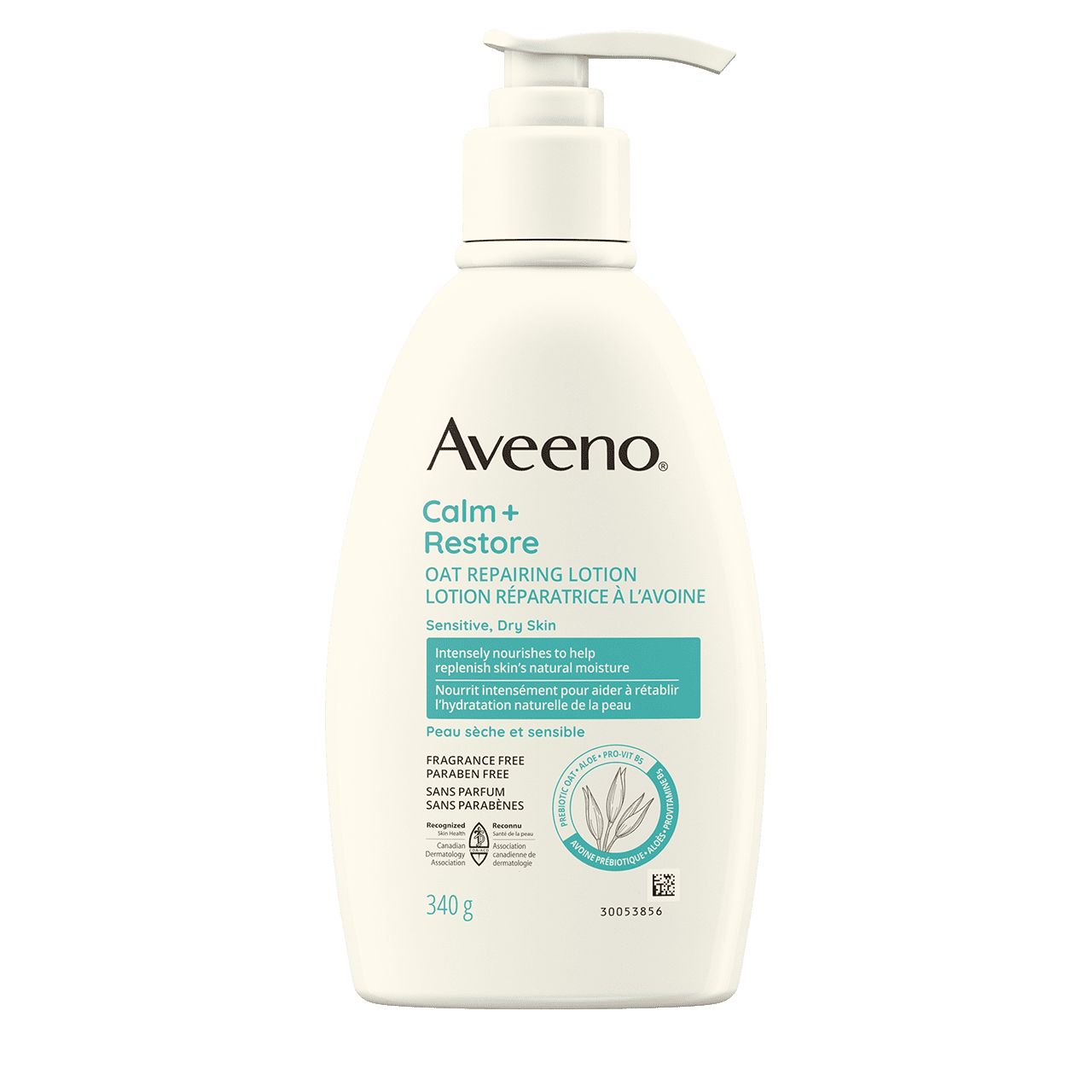 AVEENO® Calm + Restore Oat Repairing Lotion, pump bottle, 340 g