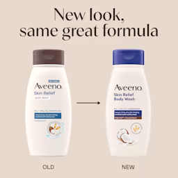 New Look same old formula Aveeno® Skin Relief Body Wash with Coconut Scent