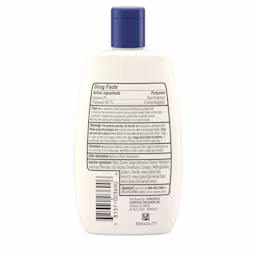 Back of pack shot of Aveeno® Anti-Itch Concentrated Lotion, 4 fl. oz