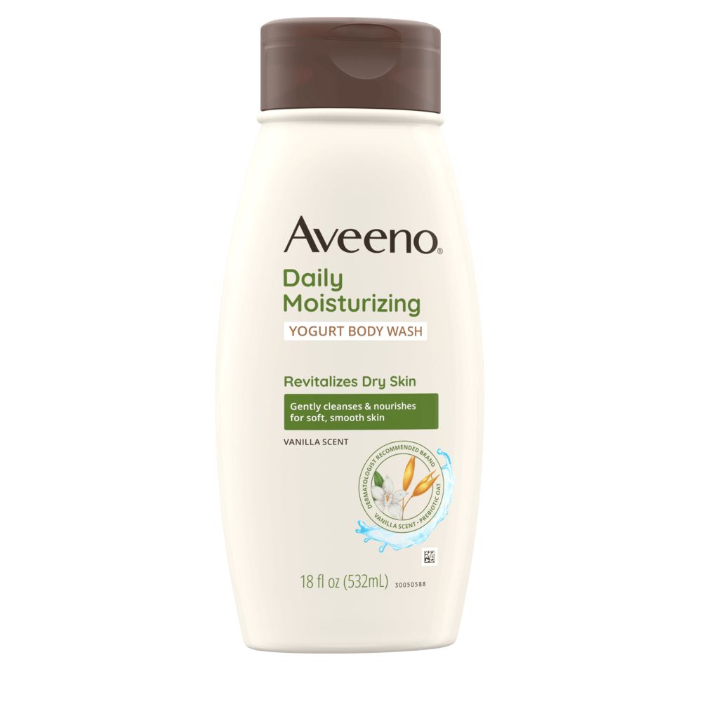 Aveeno Daily Moisturizing Yogurt Body Wash, Vanilla Scent Transition