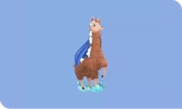 Illustration of Aveeno® Care Crew Member - Lucky the Llama