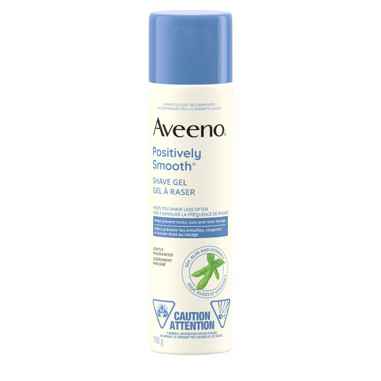 Panneau avant du flacon du gel à raser apaisant AVEENO®