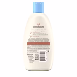 Back of pack shot of Aveeno® Baby Cleansing Therapy Moisture Wash